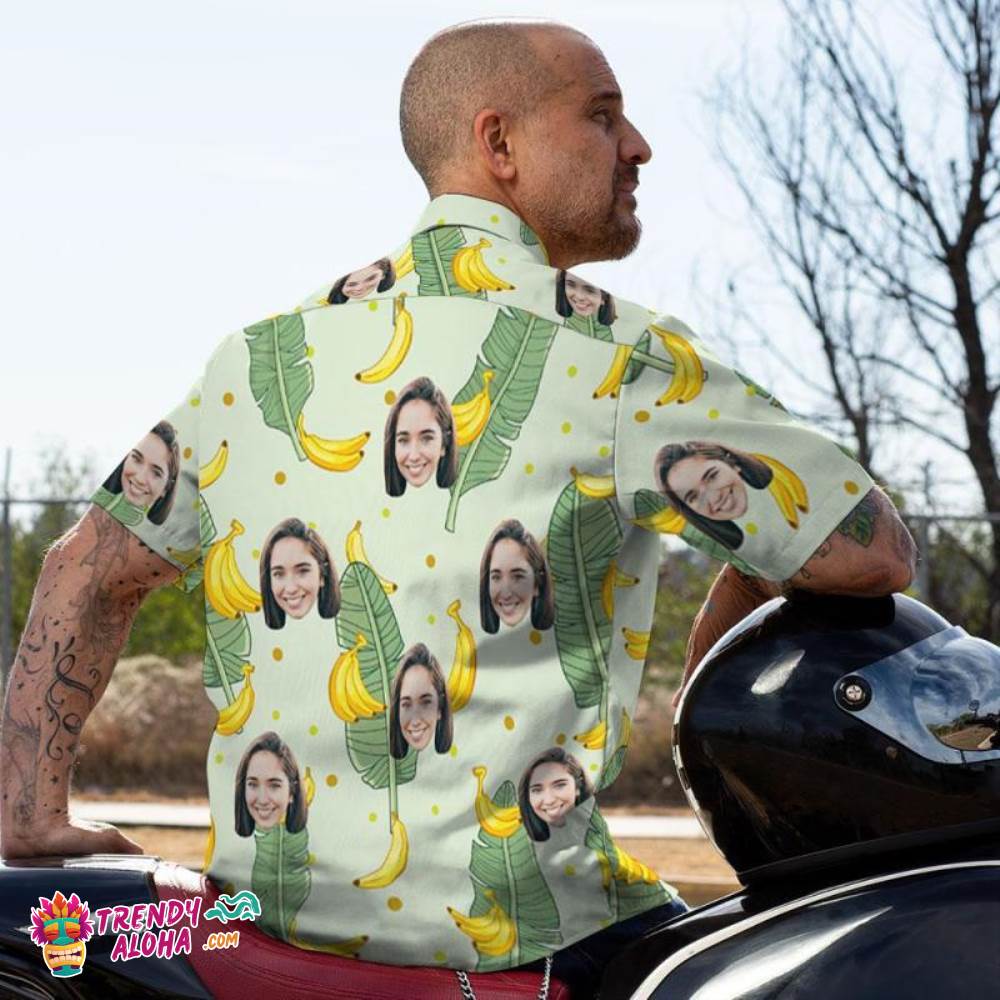 Custom Trendy Aloha Hawaiian Shirts Banana Aloha Beach Shirt For Men