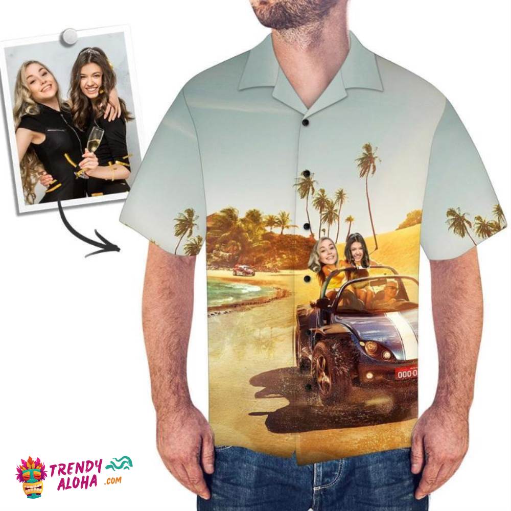 Custom Trendy Aloha Hawaiian Shirts Summer Outing Design Personalized Aloha Beach Shirt For Men