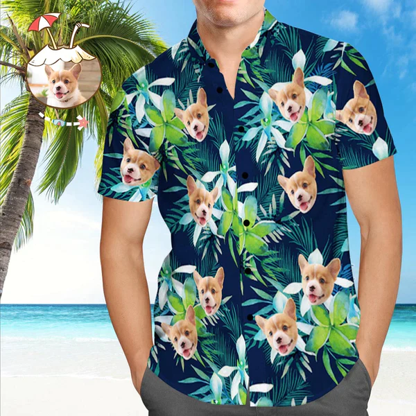 Custom Trendy Hawaiian Shirts With Pet Face Funky Vintage Trendy Hawaiian Shirt Casual Short Sleeve Shirt Custom Trendy Hawaiian Shirts With Pet Face Funky Vintage Trendy Hawaiian Shirt Casual Short Sleeve Shirt