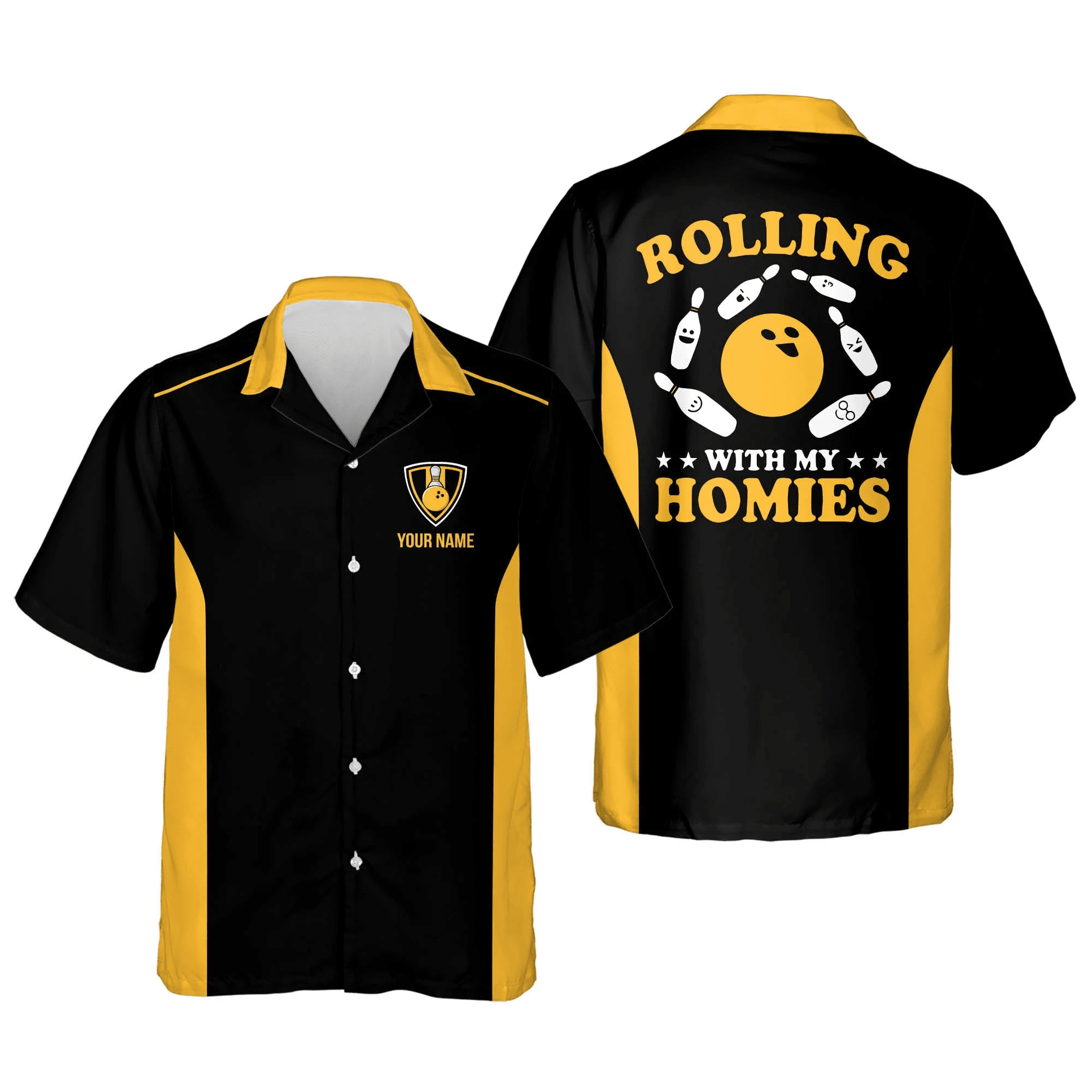 Custom Vintage Revival Hawaiian Bowling Shirts Stylish Attire for