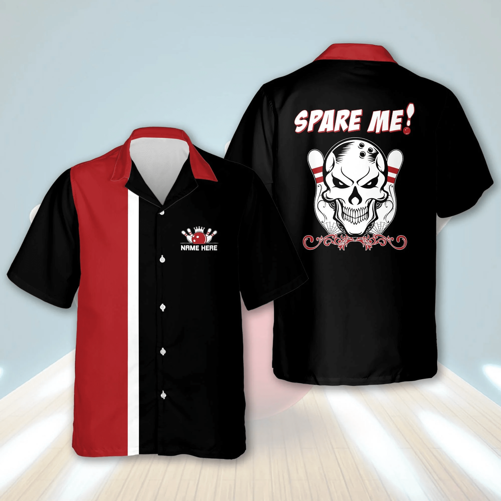 Custom With Name Spare Me Bowling Trendy Hawaiian Shirt, Bowling Shirt For Men Custom With Name Spare Me Bowling Trendy Hawaiian Shirt, Bowling Shirt For Men