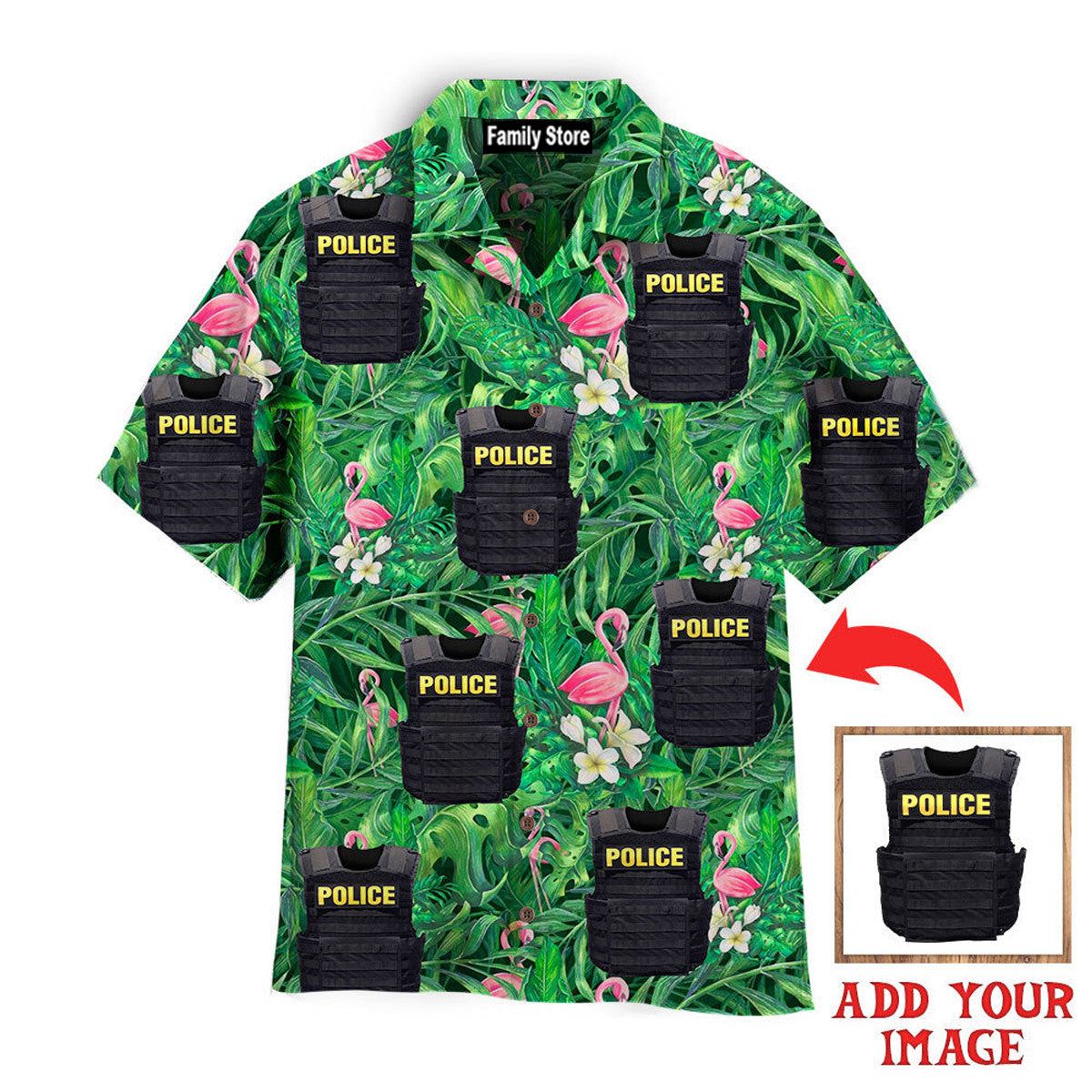 Custom Your Photo On Pink Flamingo Palm Leaves Custom Hawaiian Shirt Custom Your Photo On Pink Flamingo Palm Leaves Custom Hawaiian Shirt