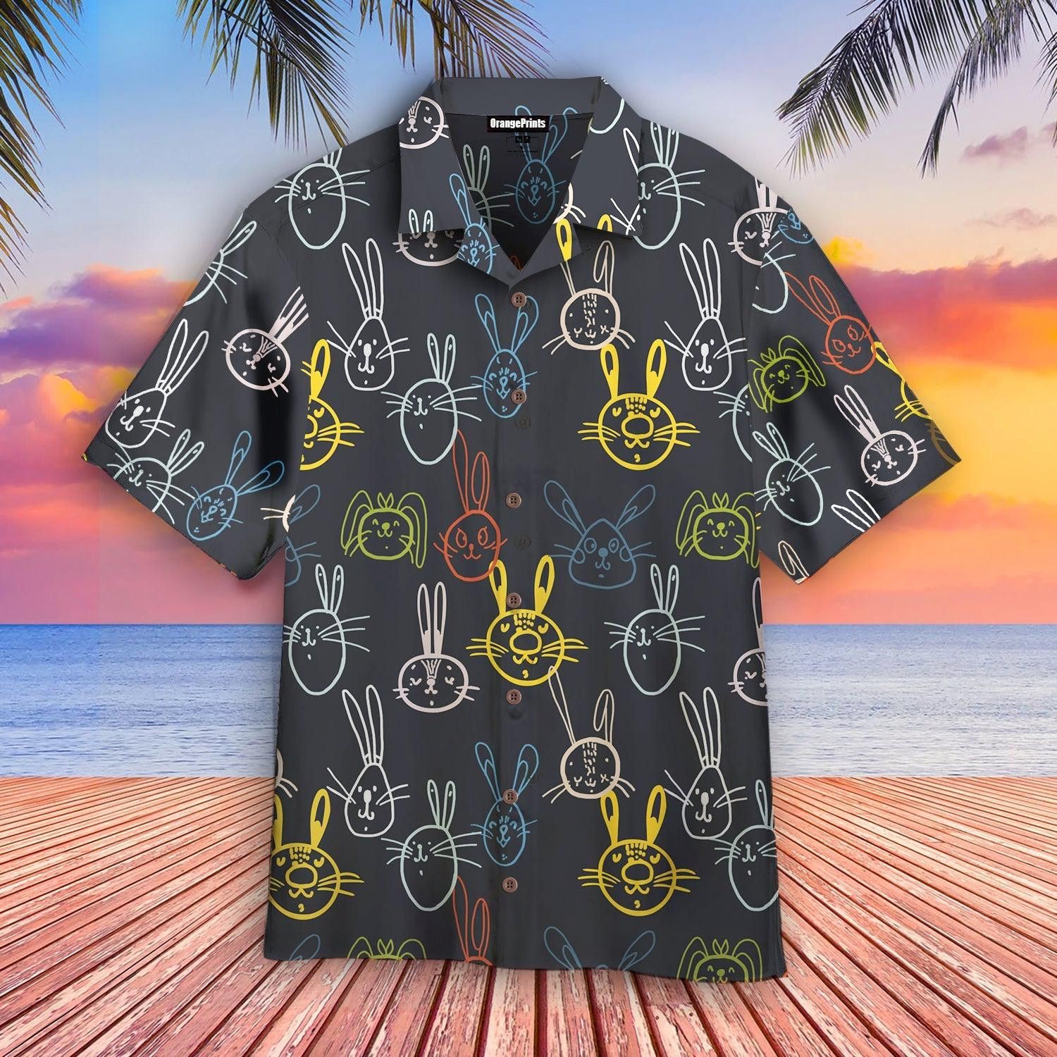 Cute Bunny On Easter Day Trendy Hawaiian Shirt Cute Bunny On Easter Day Trendy Hawaiian Shirt