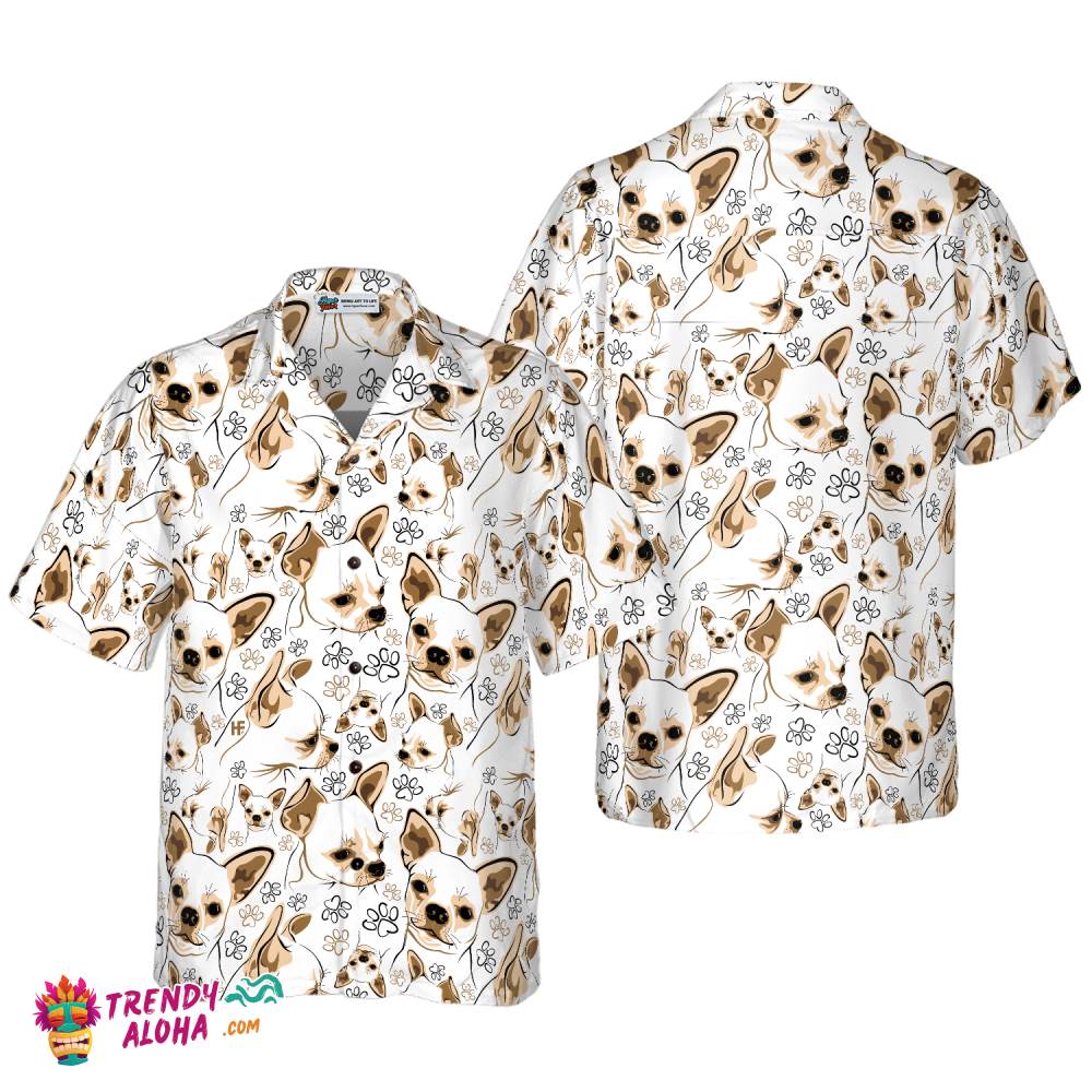 Cute Chihuahua Shirt For Men Hawaiian Shirt