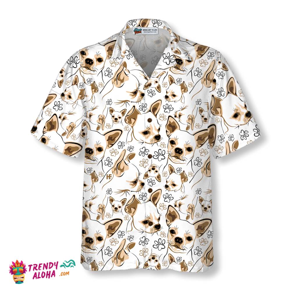 Cute Chihuahua Shirt For Men Hawaiian Shirt