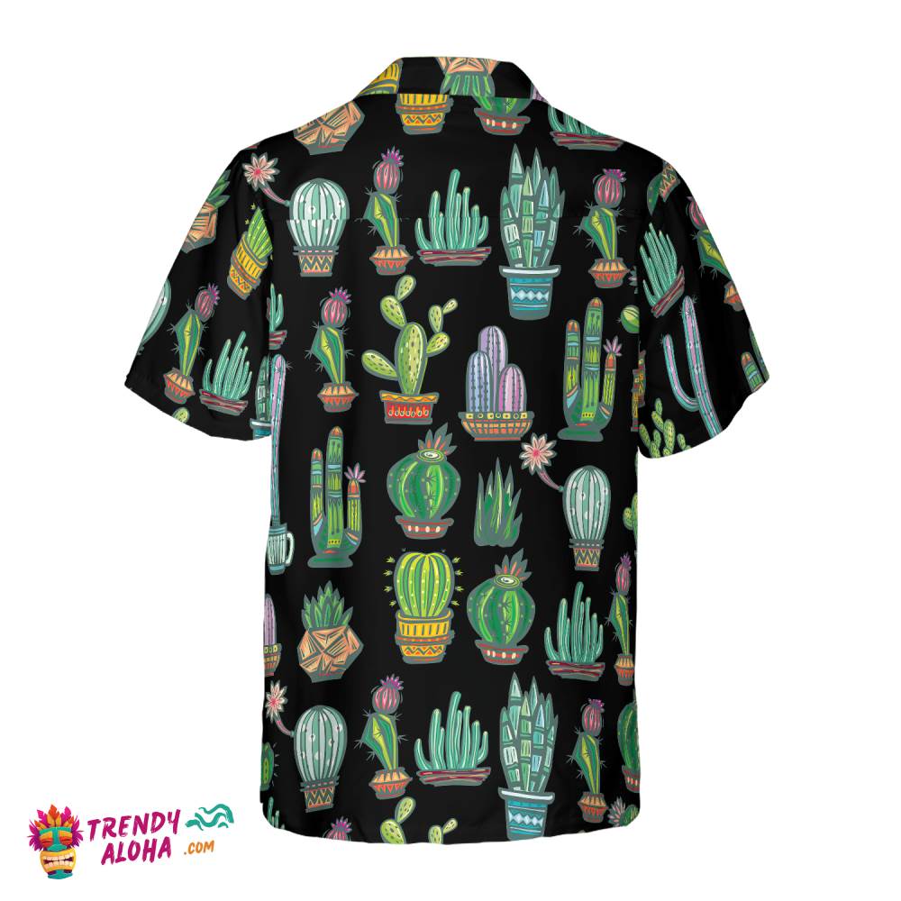 Cute Colorful Cactus Hawaiian Shirt
