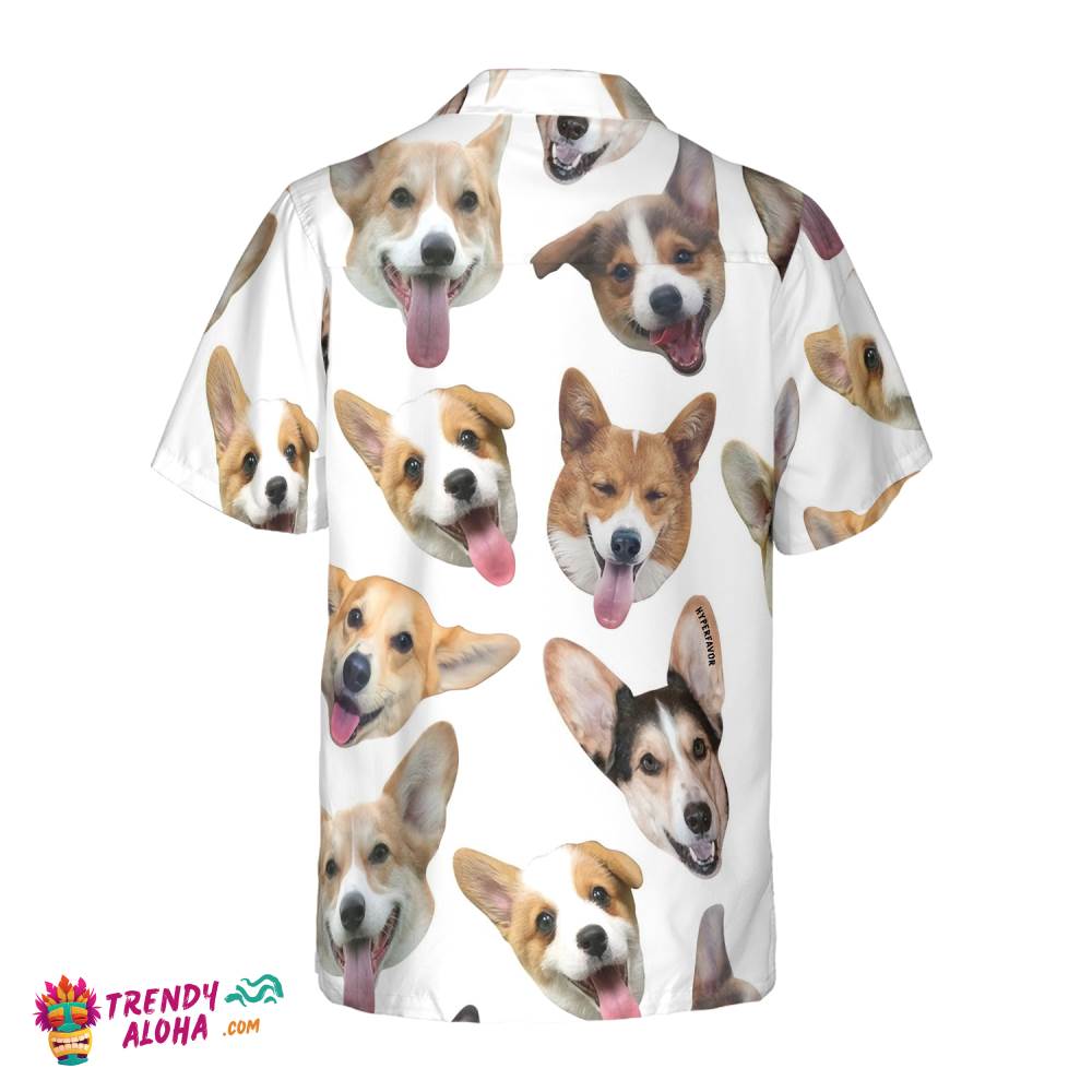 Cute Corgis’ Smiling Faces Corgi Hawaiian Shirt, Best Dog Shirt For Men And Women