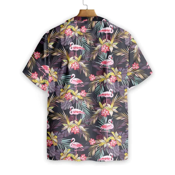 Cute Flamingo Brilliant Tropical Forest Trendy Hawaiian Shirt