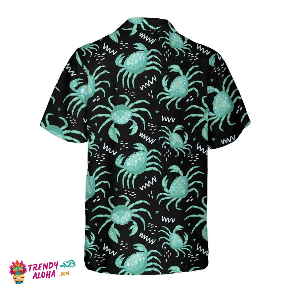 Cute Green Crab Hawaiian Shirt, Green Crab Shirt For Men & Women, Best Gift For Crab Lover