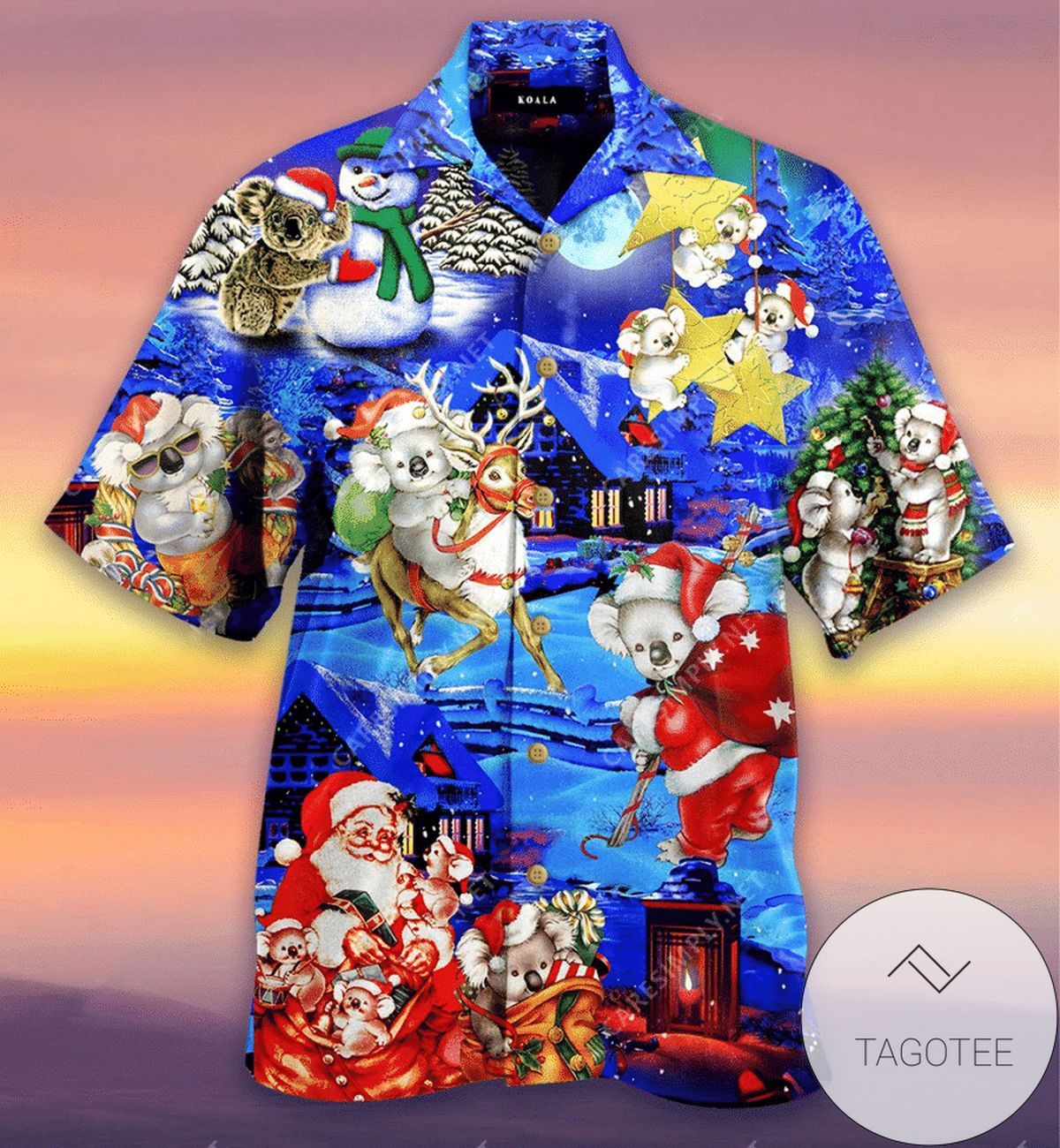 Cute Koala Christmas Design Elegance Hawaiian Shirt Tropical Collection