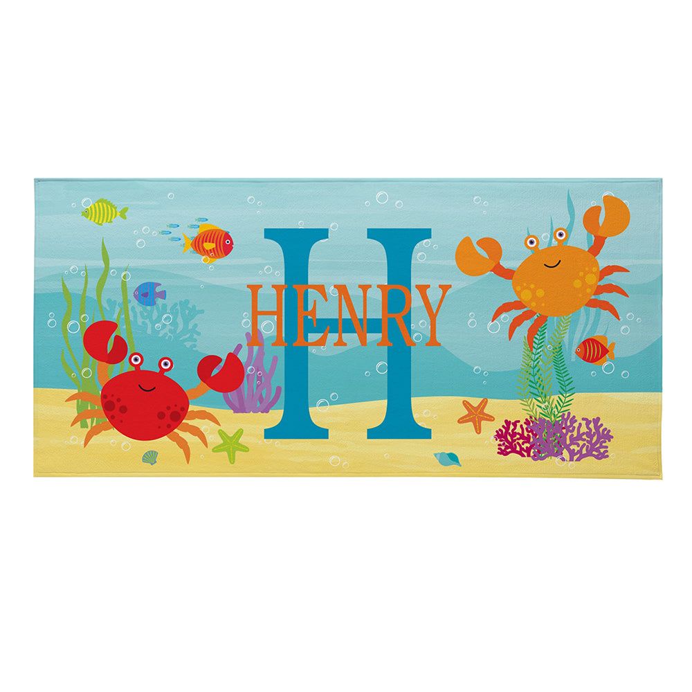 Cute Ocean Animal Personalized Kids Lovely Summer Beach Towels