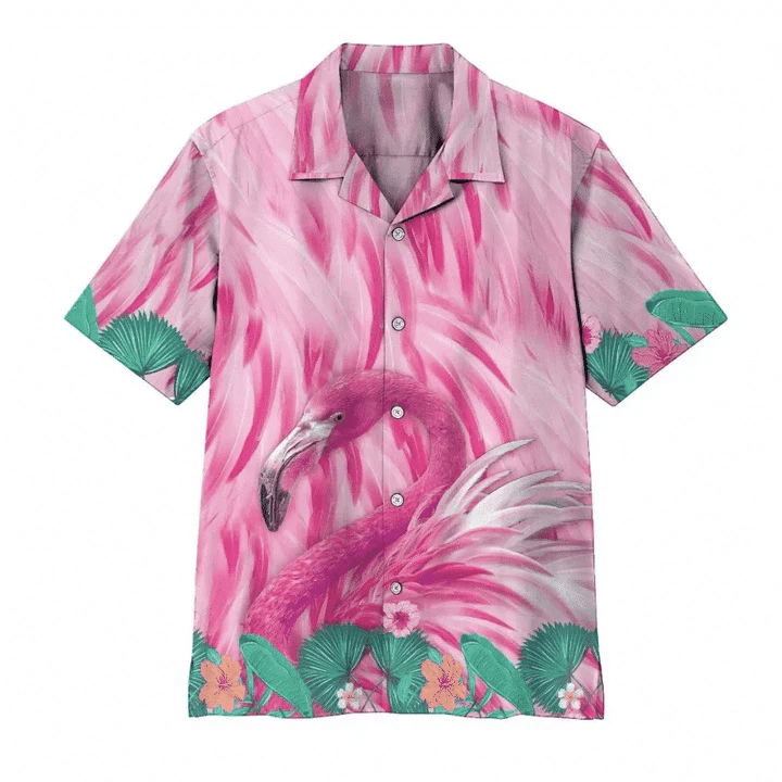 Cute Pink Flamingo Trendy Hawaiian Shirt, Flamingo Trendy Hawaiian Shirt, Aloha Shirt For Men, Funny Flamingo Beach Shirt Cute Pink Flamingo Trendy Hawaiian Shirt, Flamingo Trendy Hawaiian Shirt, Aloha Shirt For Men, Funny Flamingo Beach Shirt