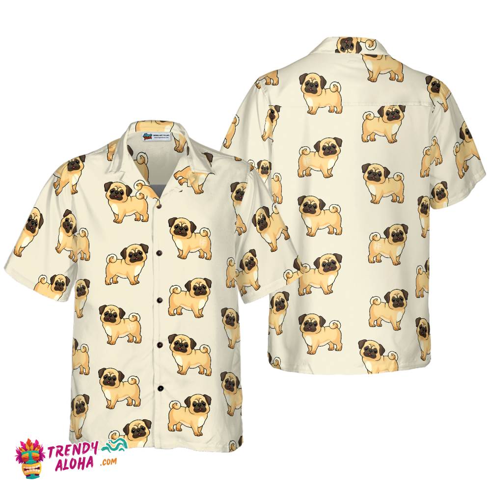 Cute Pugs For You Hawaiian Shirt Cute Pugs For You Hawaiian Shirt