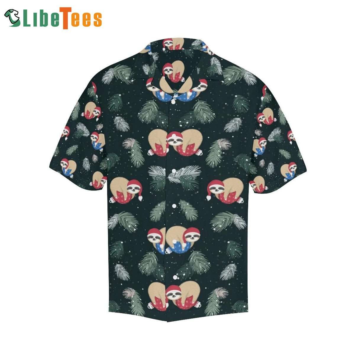 Cute Sloths Sleeping Christmas Ball Santa Hat, Xmas Trendy Hawaiian Shirt Perfect Gifts For Your Loved Ones