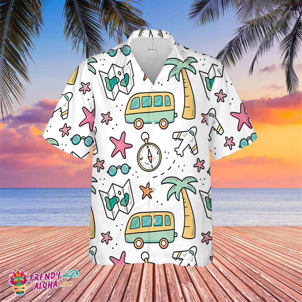 Cute Travel Hawaiin Trending Hawaiian Shirt, Summer Vacation Hawaiian Shirt
