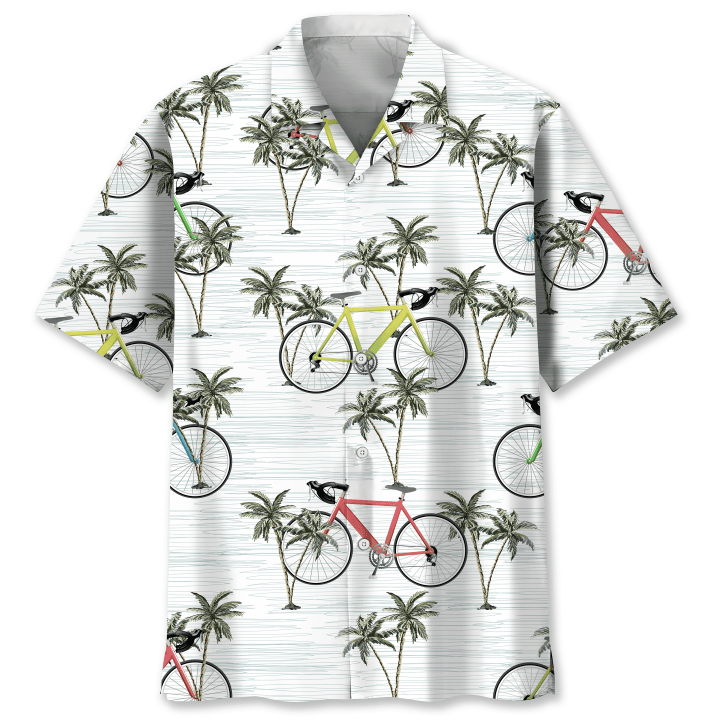 Cycling Coconut Hawaii Shirt: Tropical Ride in Style