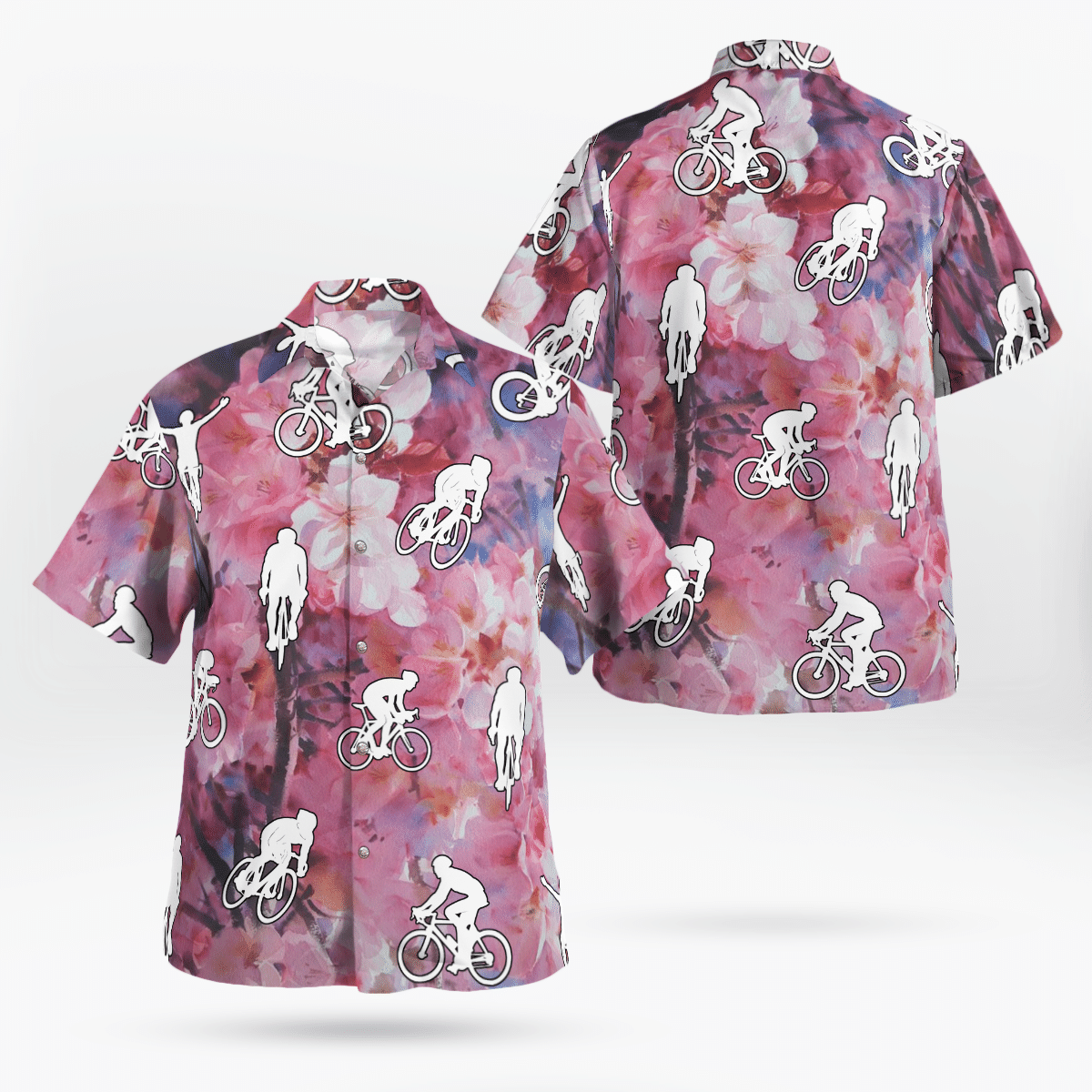 Cycling Flower Trendy Hawaiian Shirt