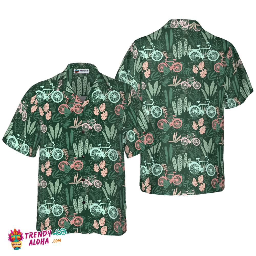 Cycling Tropical Hawaiian Shirt Cycling Tropical Hawaiian Shirt