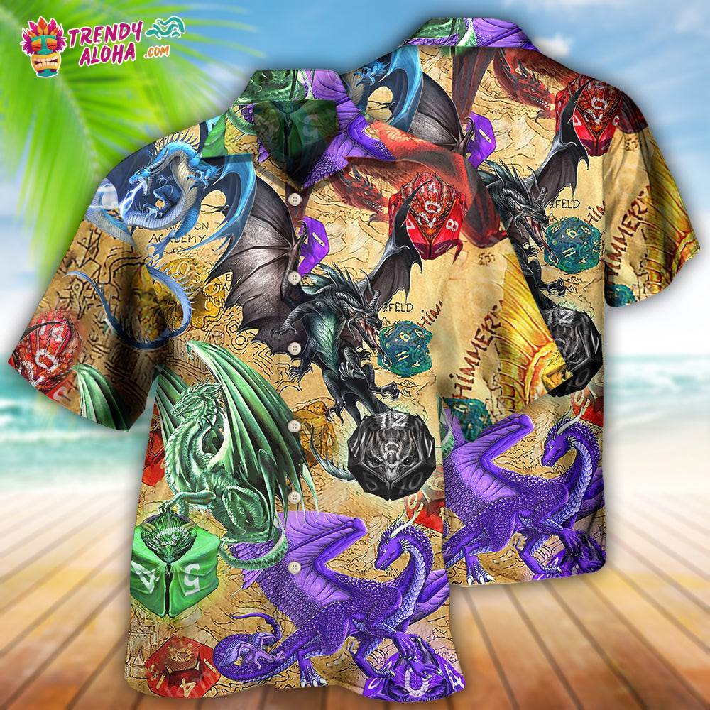 D20 Dragon So Cool Love Life Hawaiian Shirt – Trendy Aloha