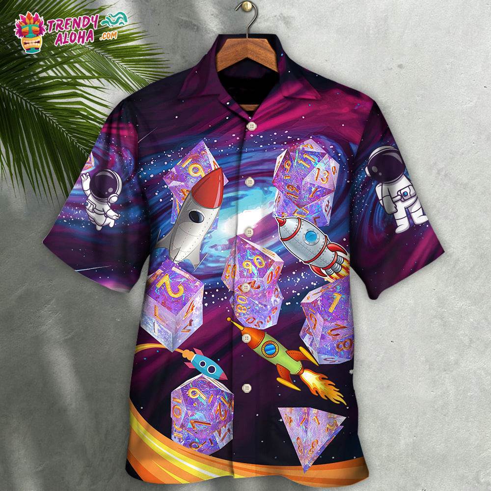 D20 Galaxy Where Are Space Ship Going Hawaiian Shirt – Trendy Aloha