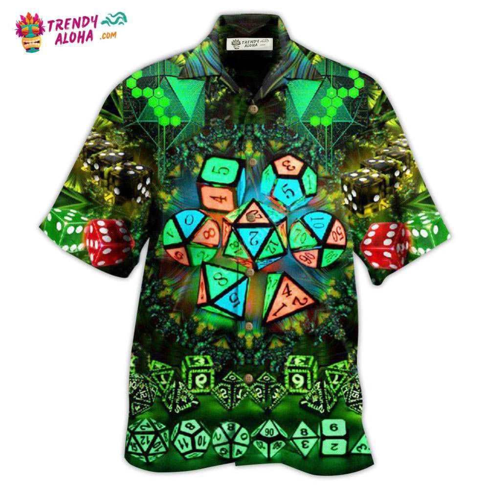 D20 Glowing Kaleidoscope Dice Hawaiian Shirt – Trendy Aloha D20 Glowing Kaleidoscope Dice Hawaiian Shirt – Trendy Aloha