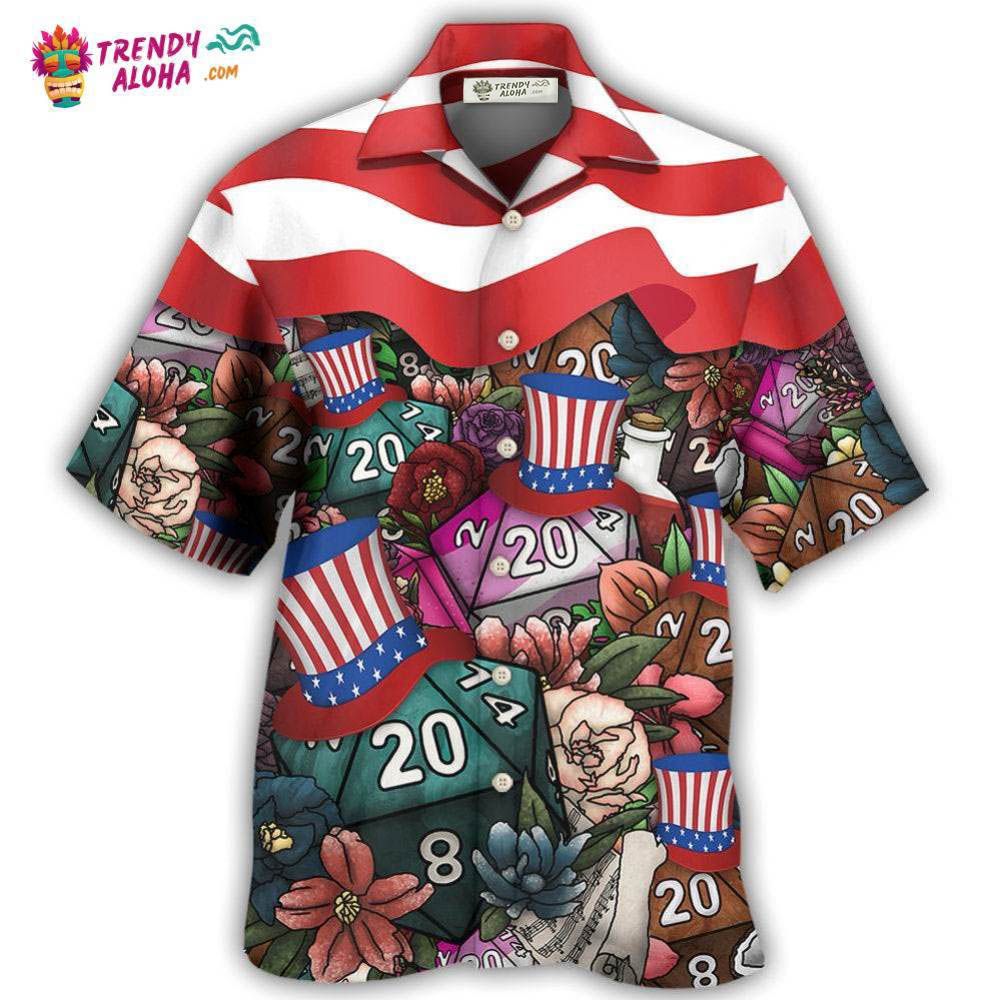 D20 Independence Day Hawaiian Shirt – Trendy Aloha D20 Independence Day Hawaiian Shirt – Trendy Aloha