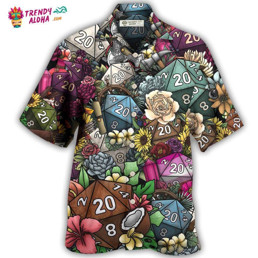 D20 Loves Flowers Hawaiian Shirt – Trendy Aloha