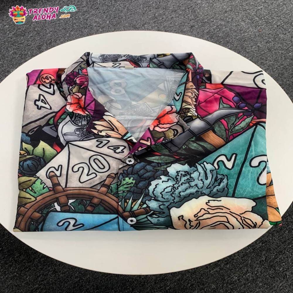D20 Loves Flowers Hawaiian Shirt – Trendy Aloha