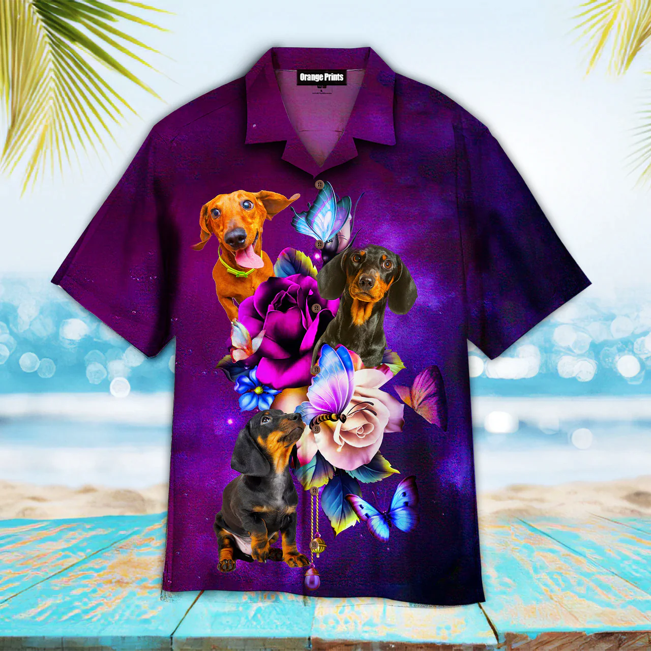 Dachshund Dog Aloha Hawaiian Shirts For Men & For Women