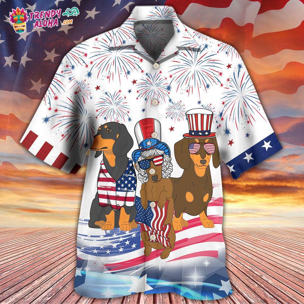 Dachshund Independence Day Is Coming Hawaiian Shirt – Trendy Aloha