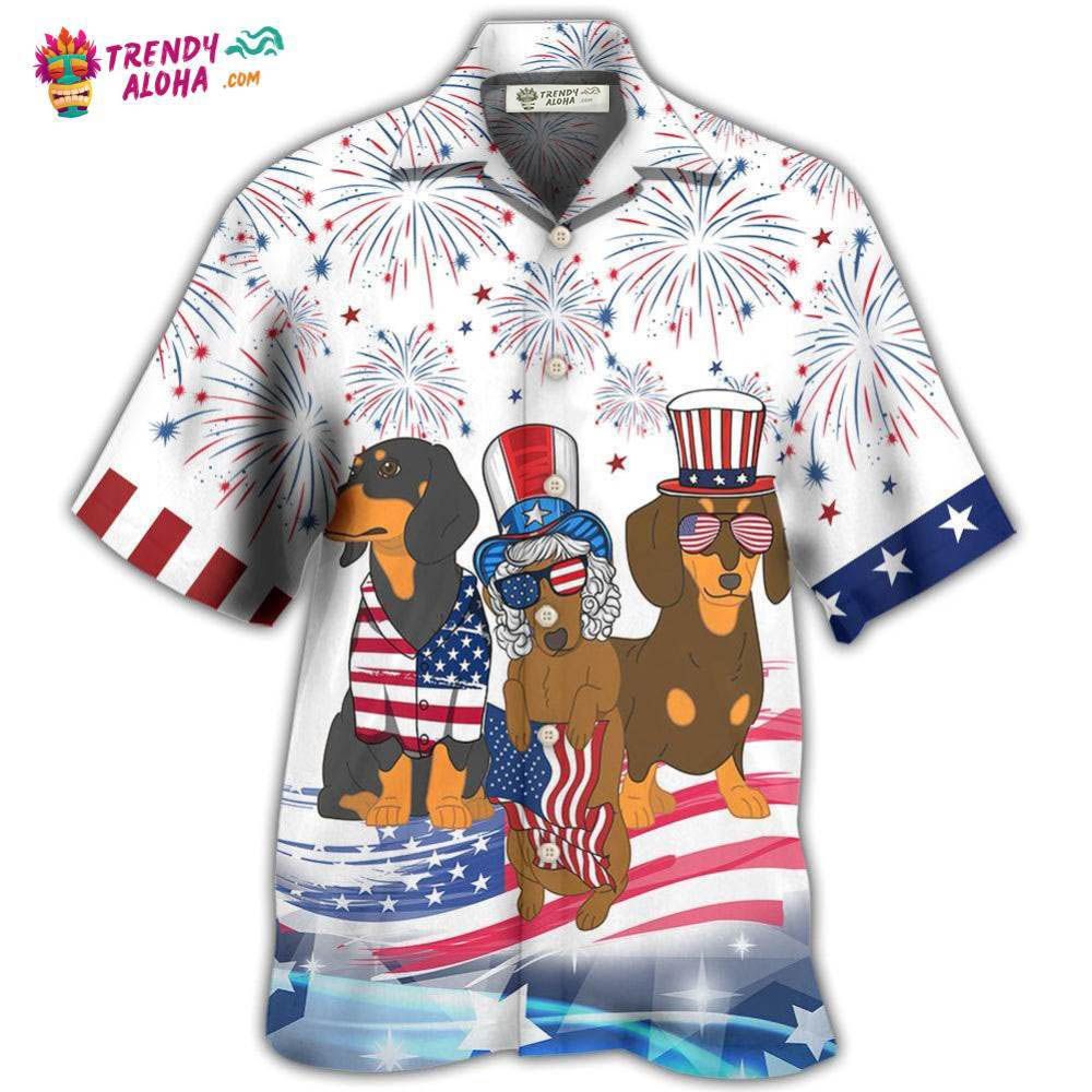 Dachshund Independence Day Is Coming Hawaiian Shirt – Trendy Aloha Dachshund Independence Day Is Coming Hawaiian Shirt – Trendy Aloha