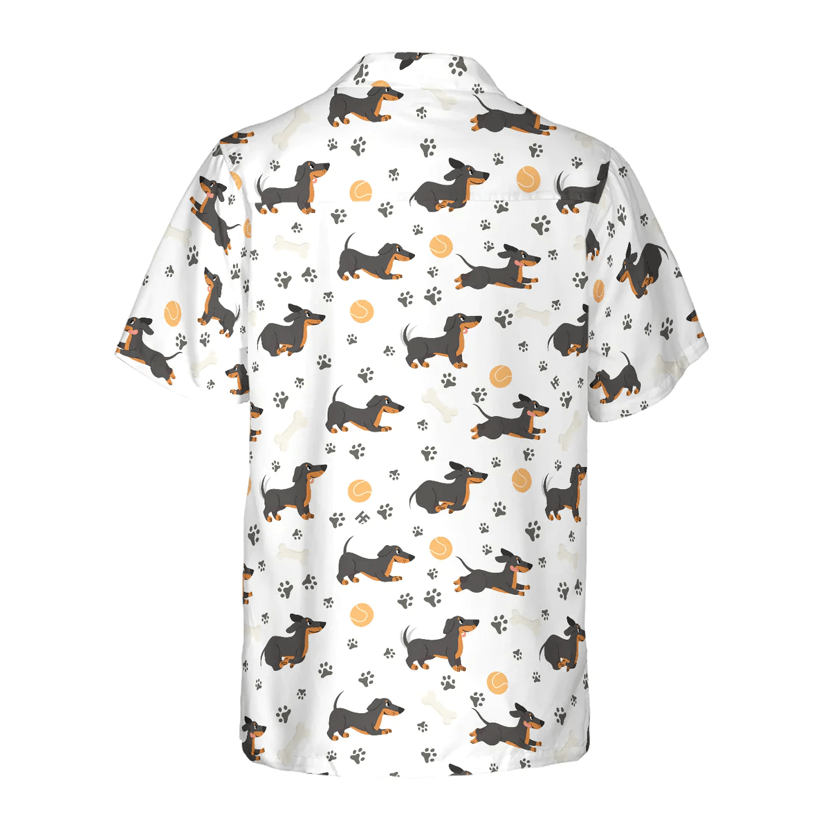 Dachshund Seamless Pattern Adorable Pets Trendy Hawaiian Shirt