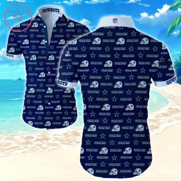 Dallas Cowboy Helmets Symbolize Football Spirit Hawaiian Shirt