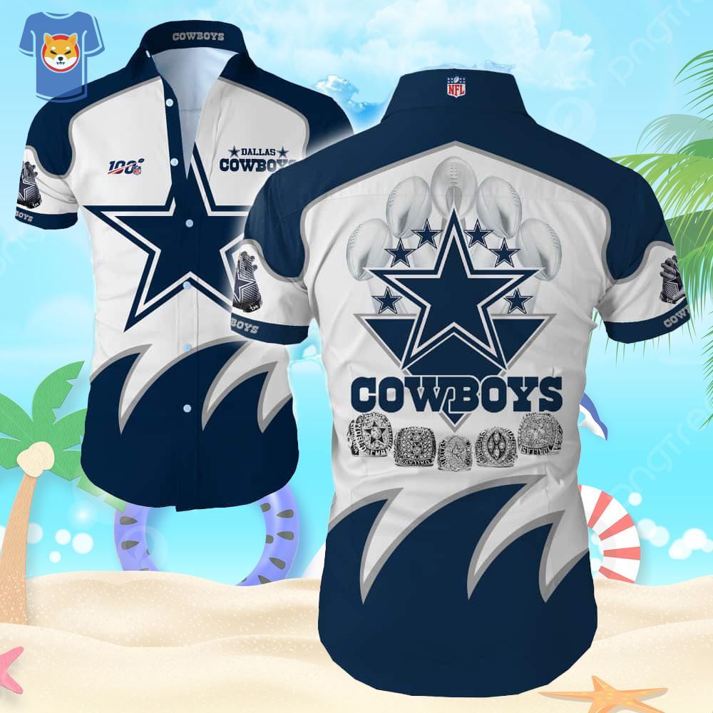 Dallas Cowboys All Day Party Theme Hawaiian Shirt