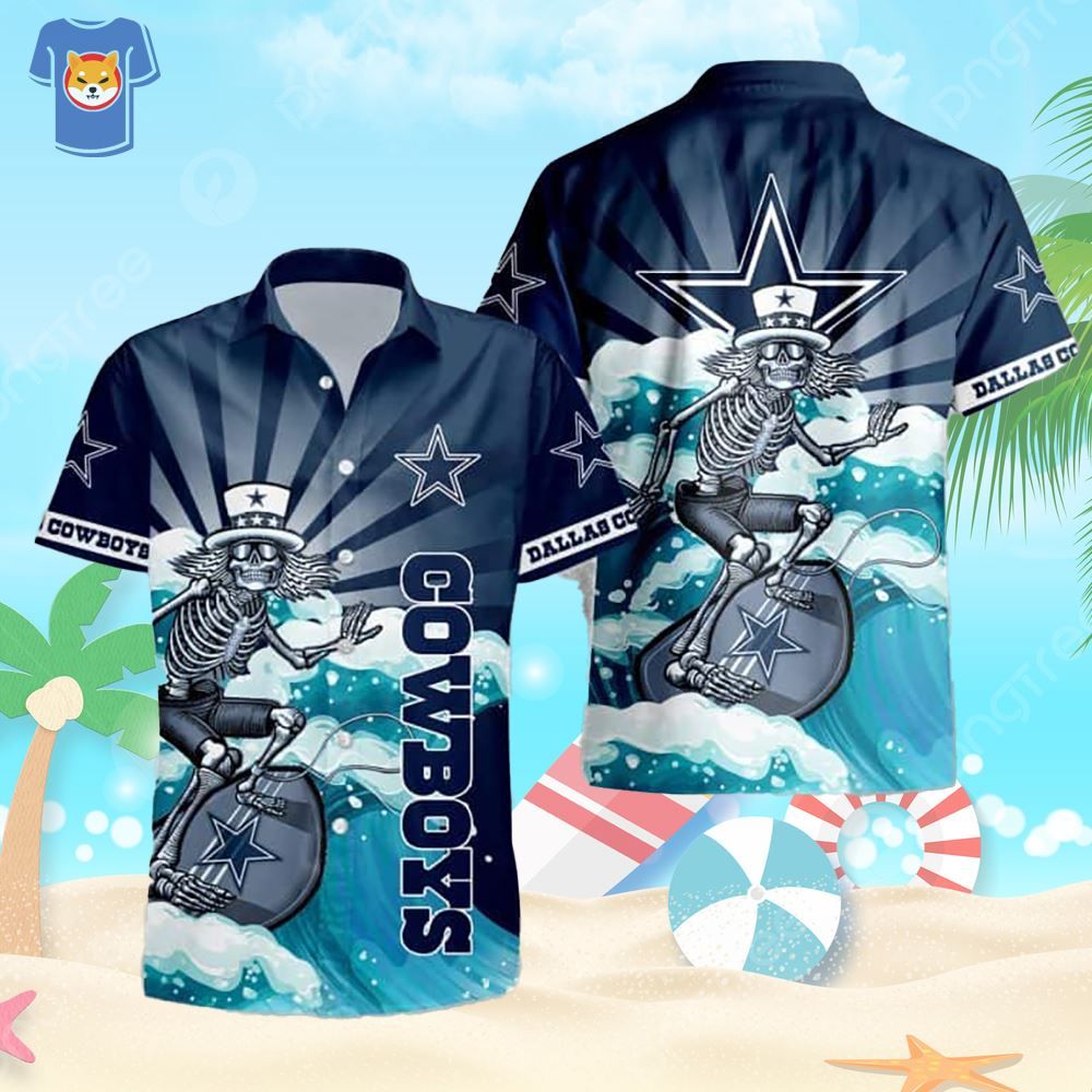 Dallas Cowboys Aloha Attire Skeleton Football Lover’s Unique Present