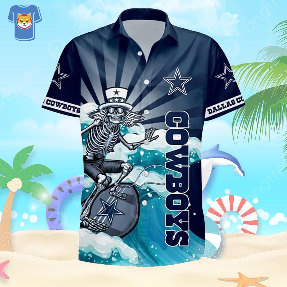 Dallas Cowboys Aloha Attire Skeleton Football Lover’s Unique Present