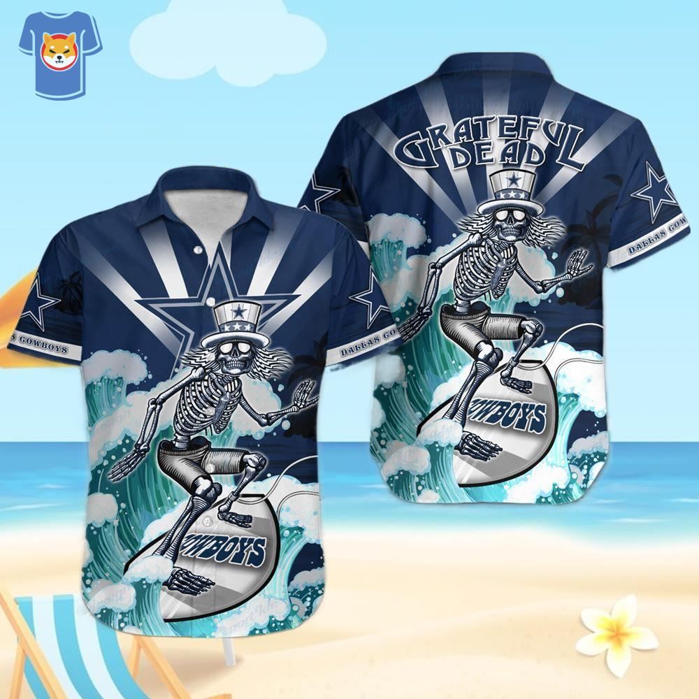 Dallas Cowboys Grateful Dead 3D Hawaiian Shirt