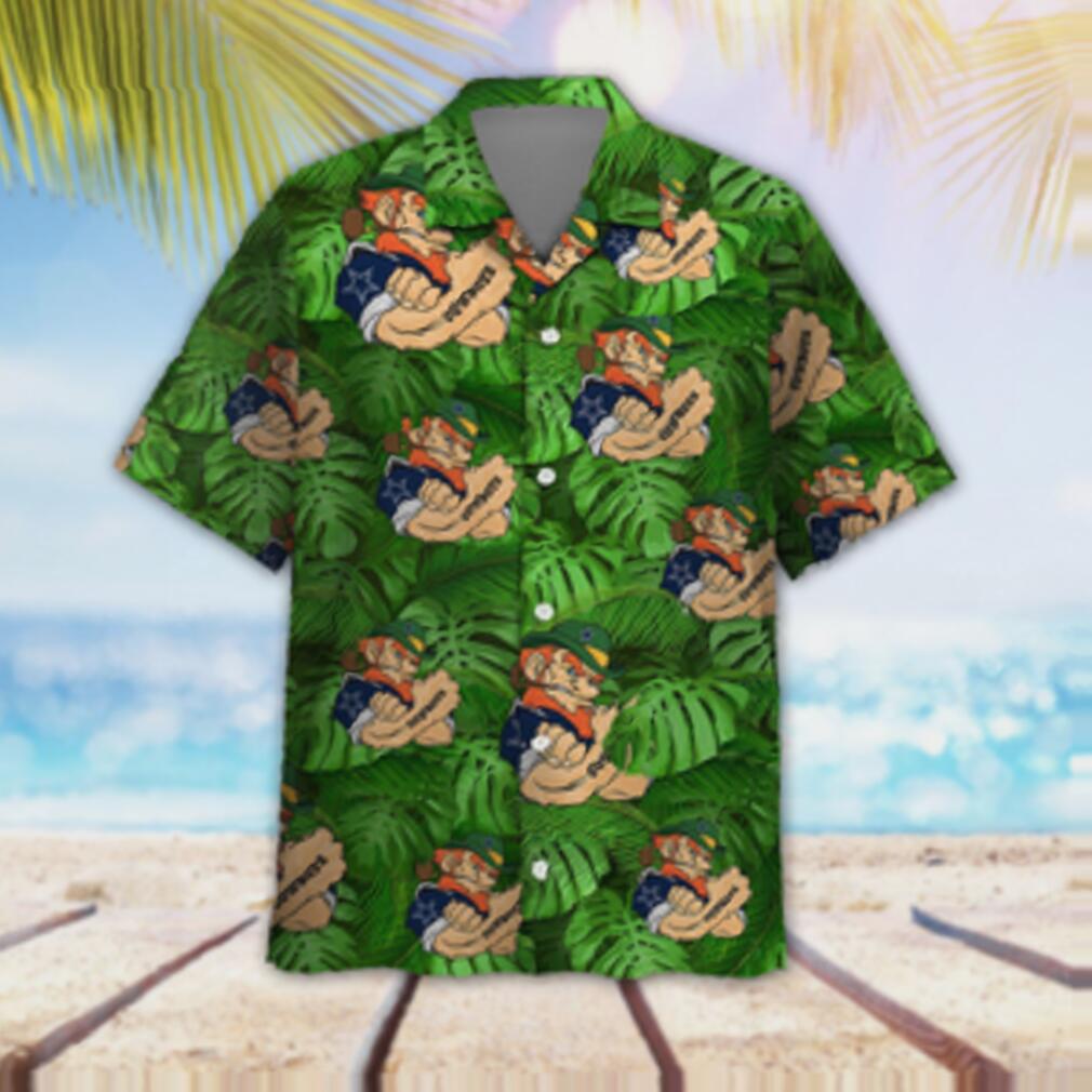 Dallas Cowboys Leprechaun St Patricks Day Button Up Hawaiian Shirt