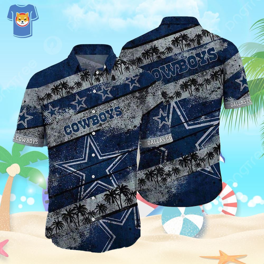 Dallas Cowboys NFL Hawaiian Shirt Tropical Pattern Summer Beach Gift
