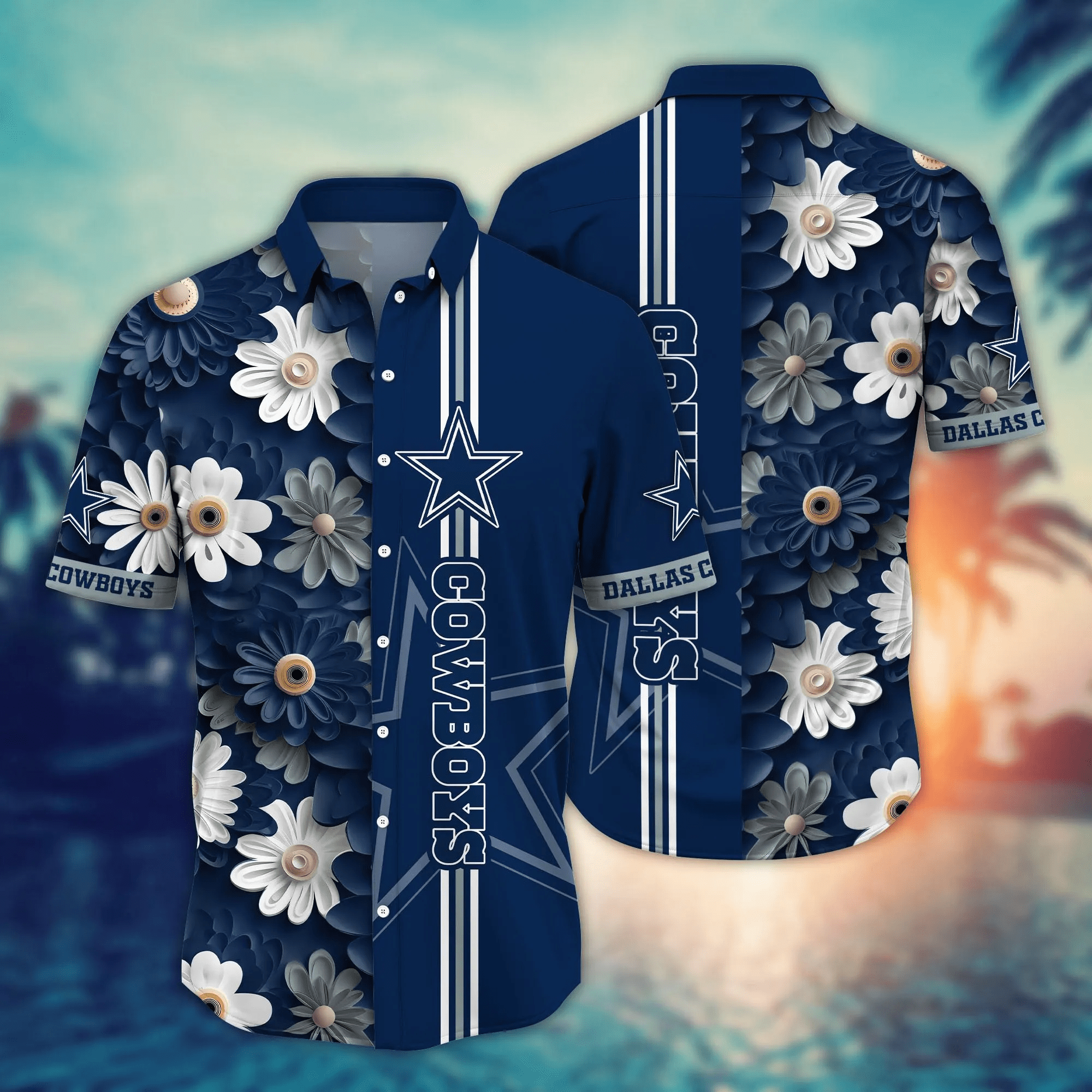 Dallas Cowboys NFL Hawaiian Shirt Warm Nights Aloha Shirt