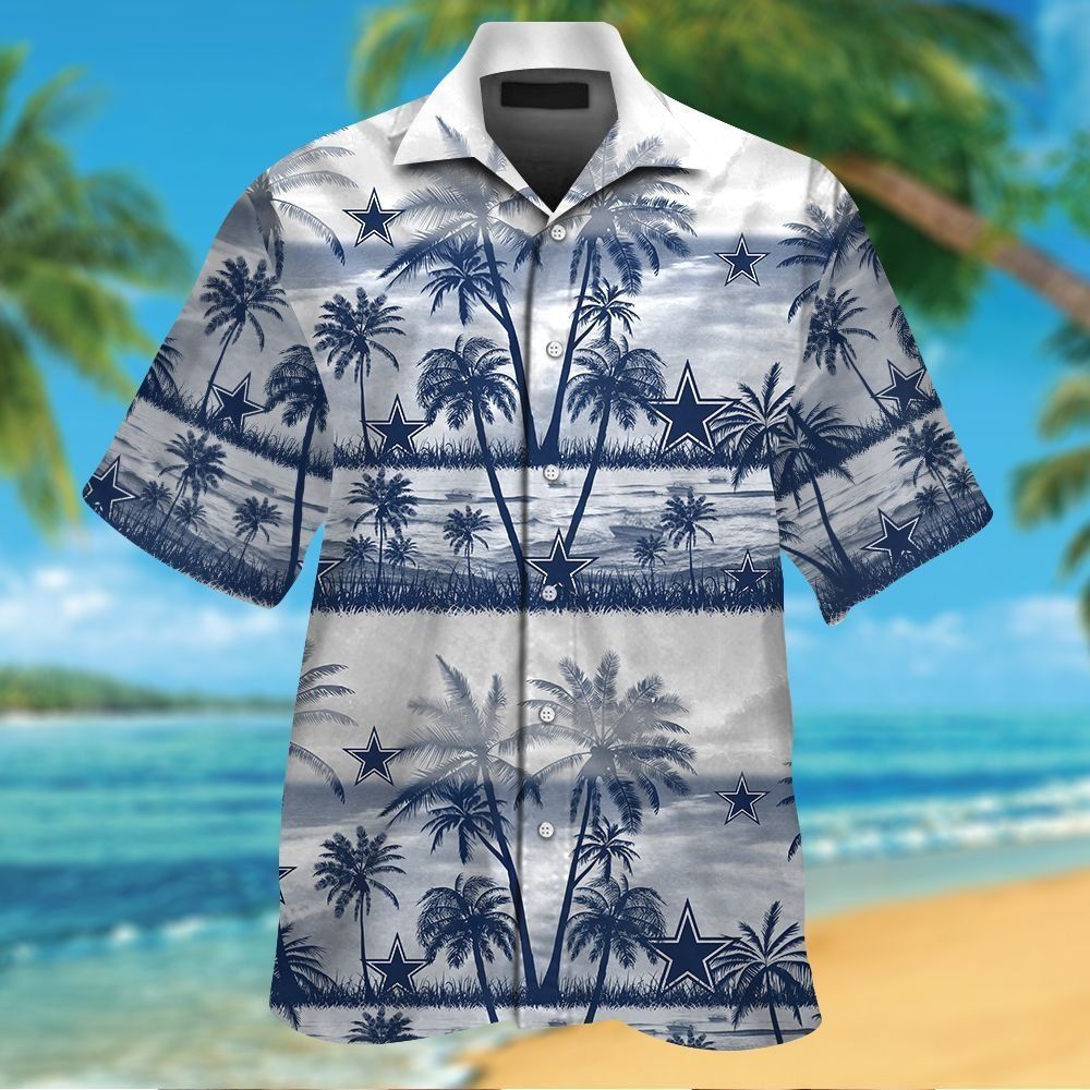 Dallas Cowboys Short Sleeve Button Up Tropical Hawaiian Shirt VER02