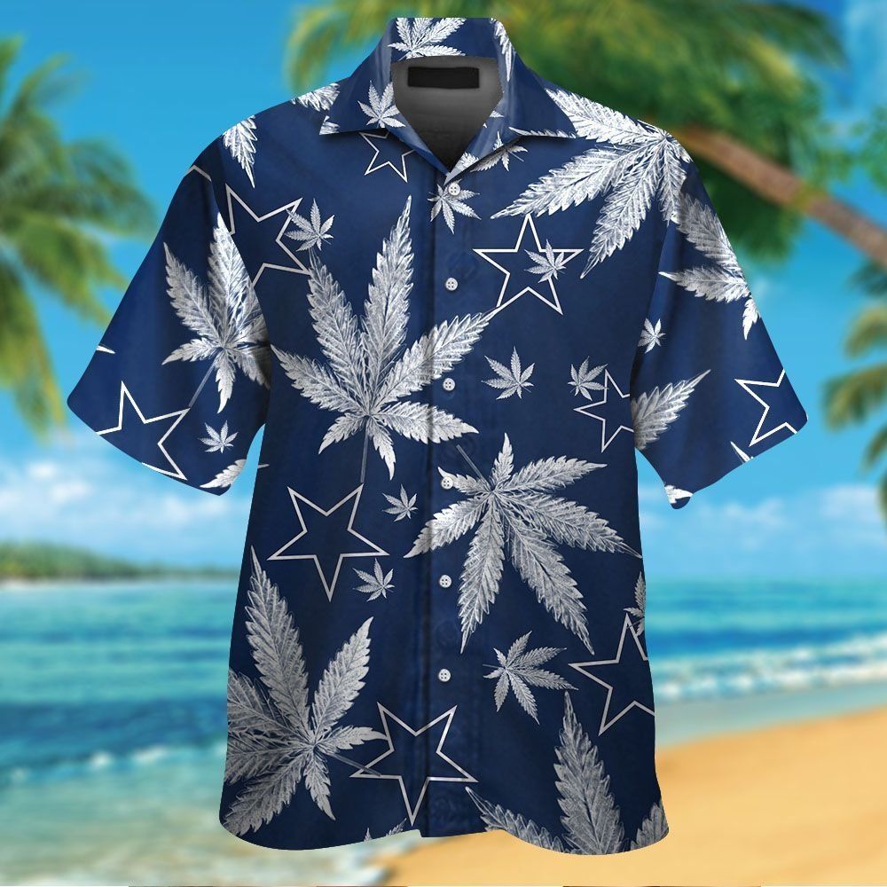 Dallas Cowboys Short Sleeve Button Up Tropical Hawaiian Shirt VER026