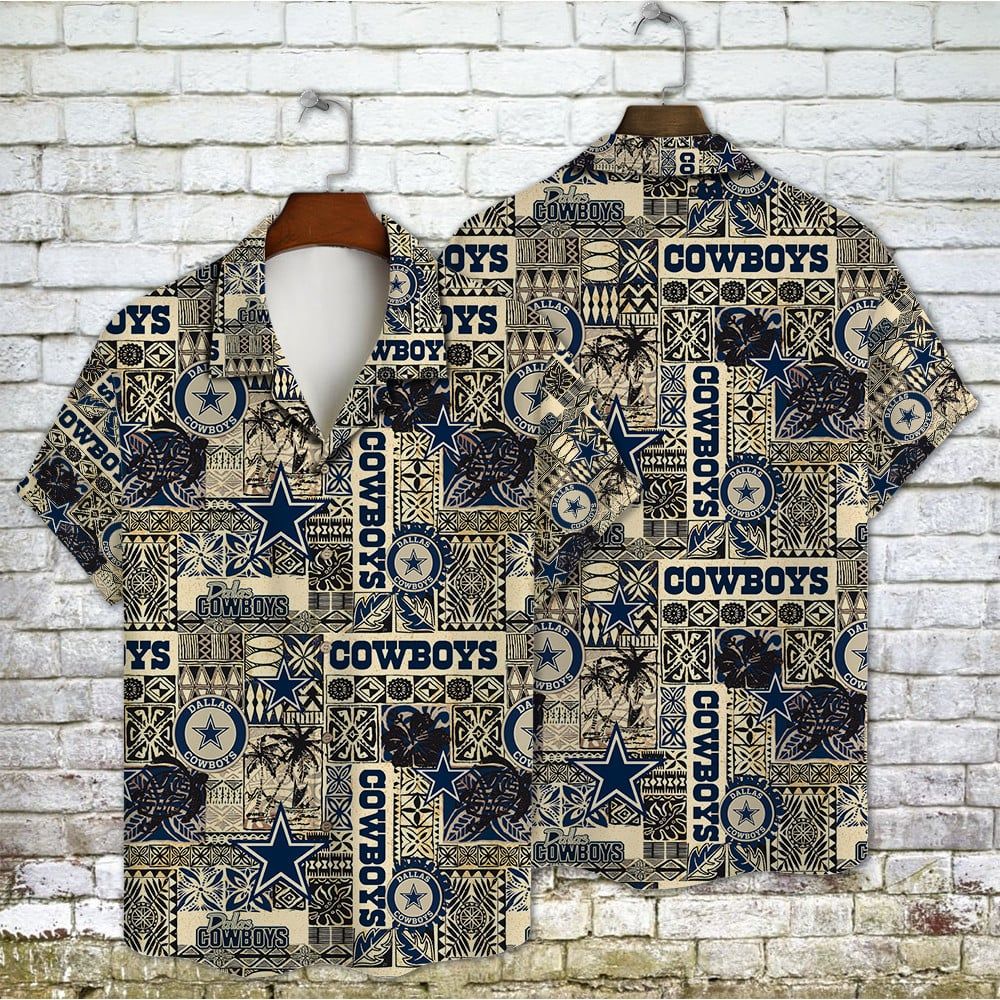 Dallas Cowboys Theme Featured on Hawaiian Shirt