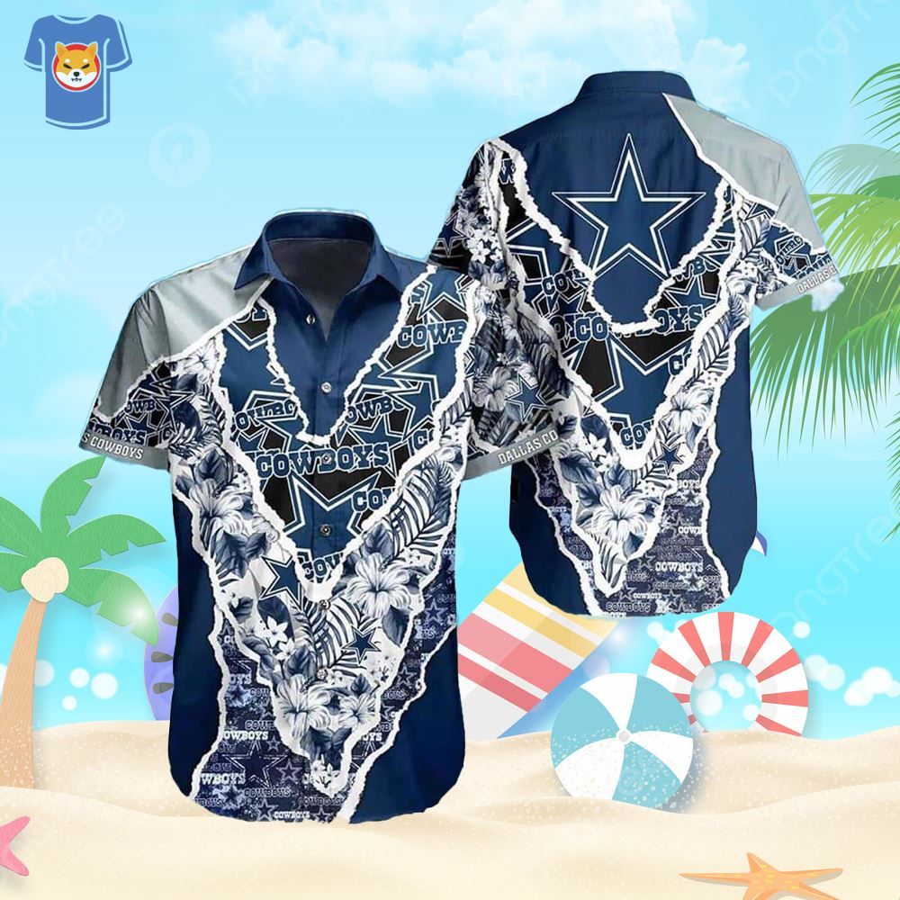 Dallas Cowboys Tropical Shirt Ideal for Football Fan’s Summer