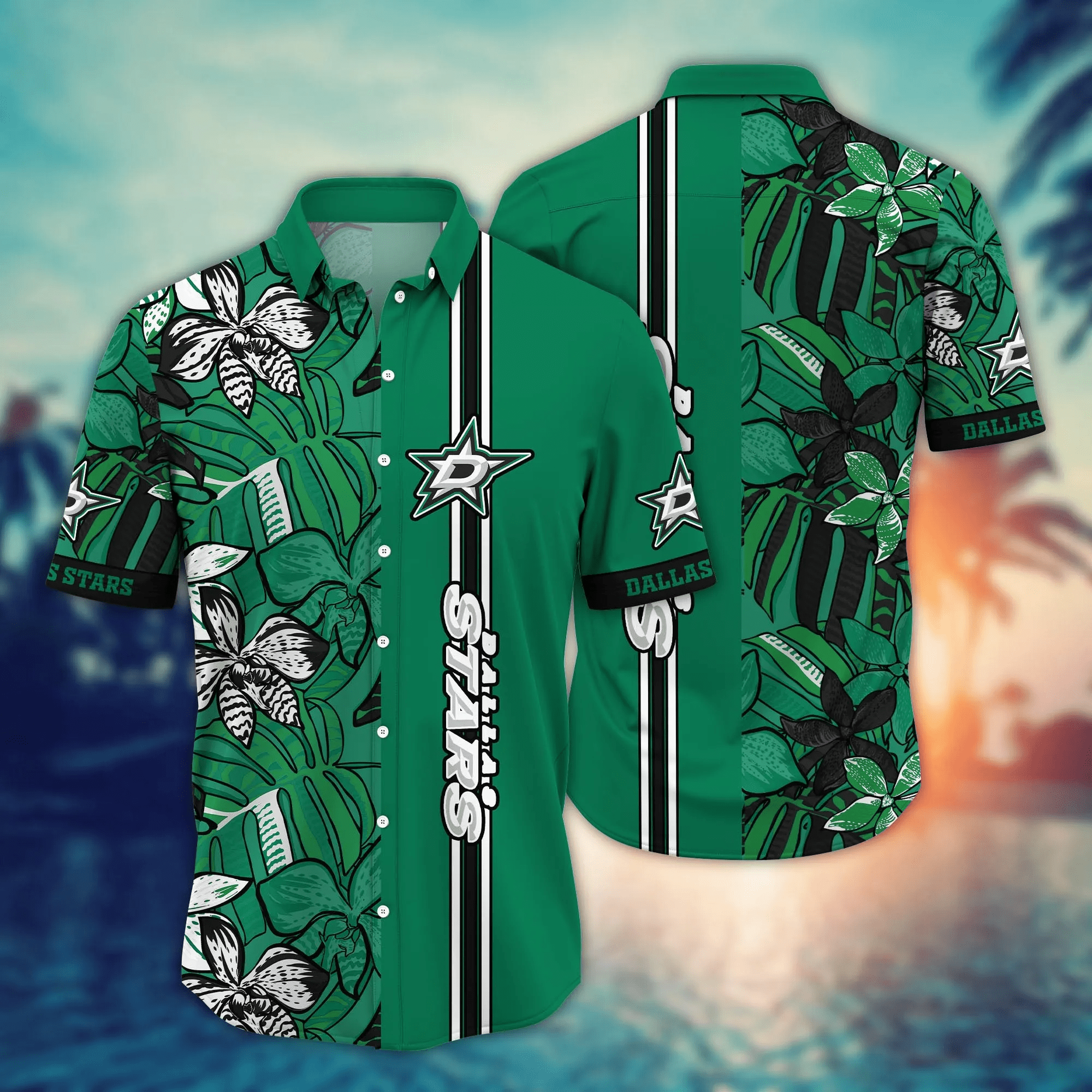 Dallas Stars NHL Hawaiian Shirt Air Conditioning Aloha Shirt