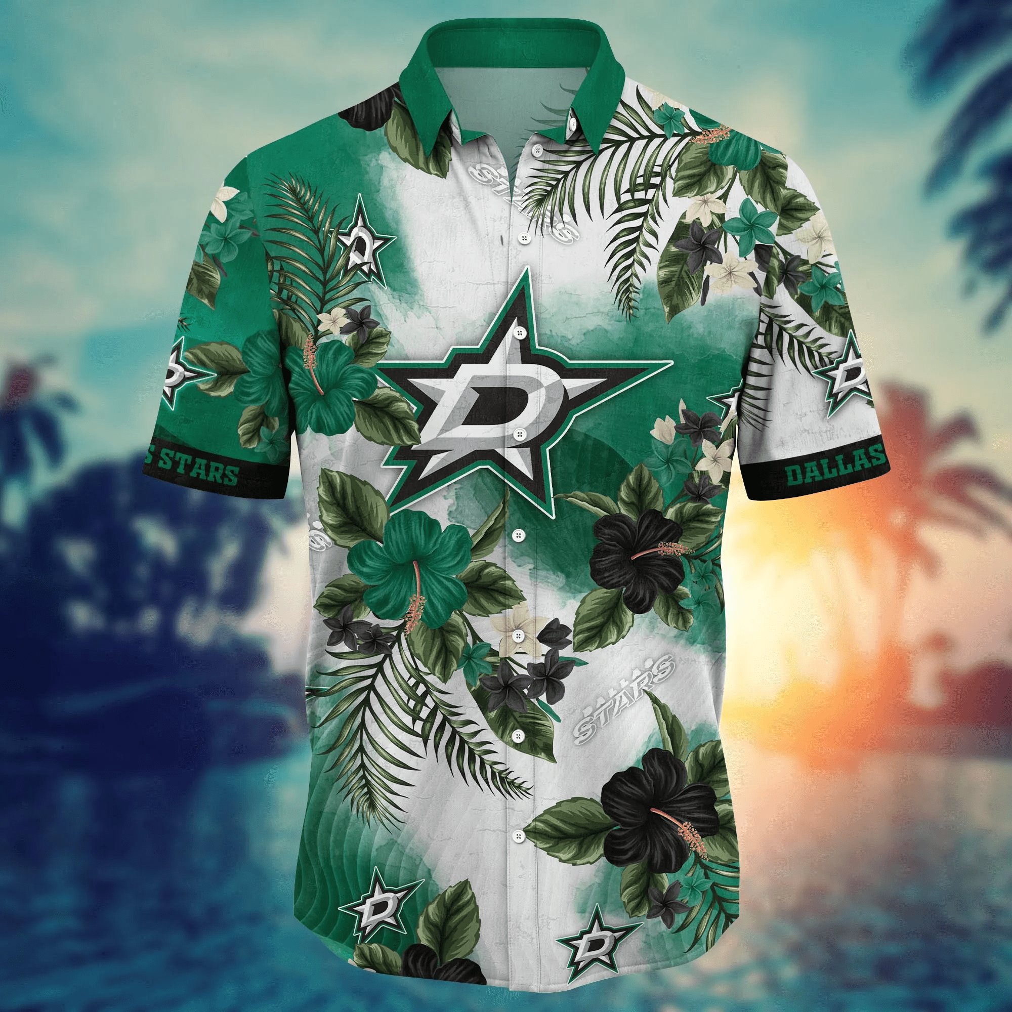 Dallas Stars NHL Hawaiian Shirt Coconut Watertime Aloha Shirt