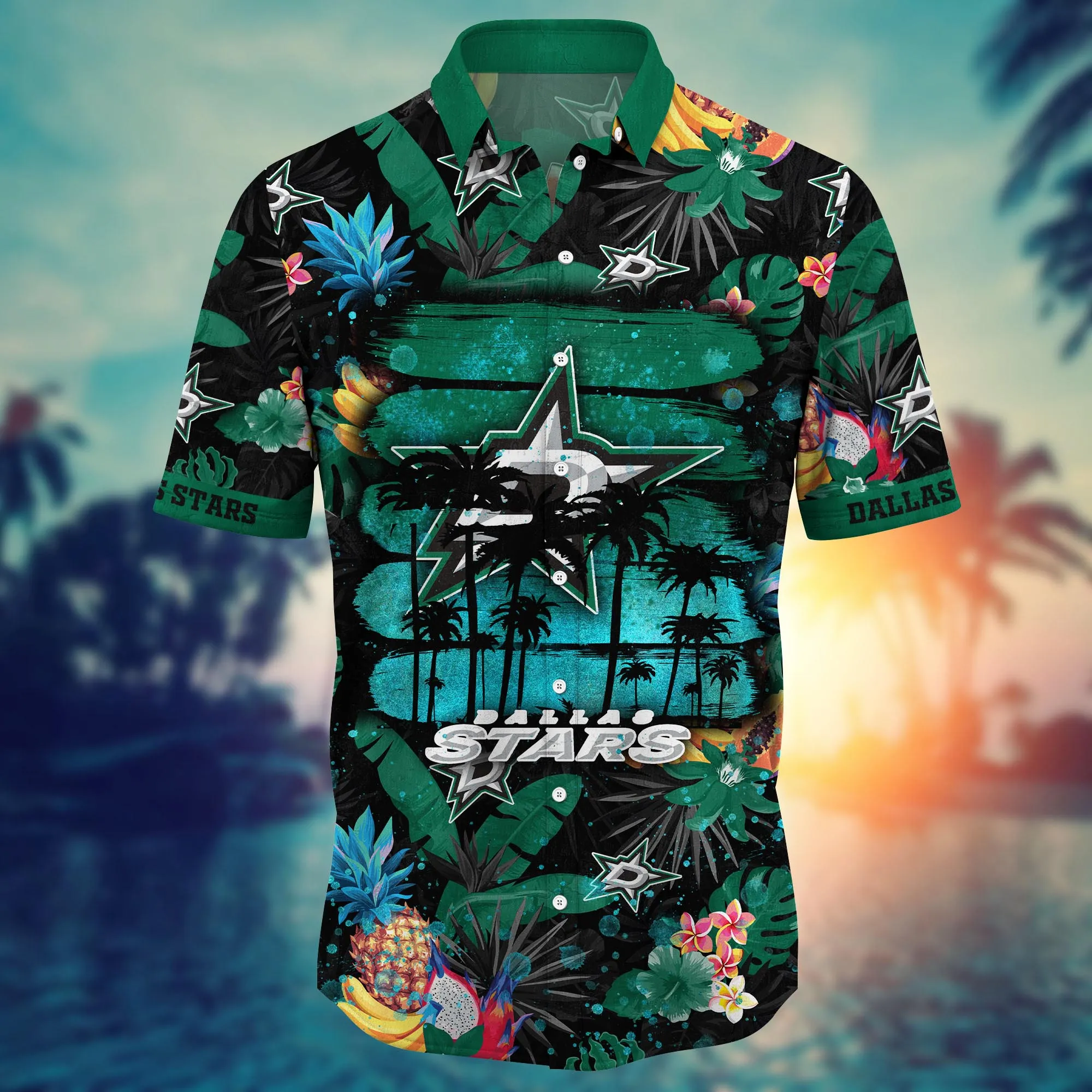 Dallas Stars NHL Hawaiian Shirt Solsticetime Aloha Shirt