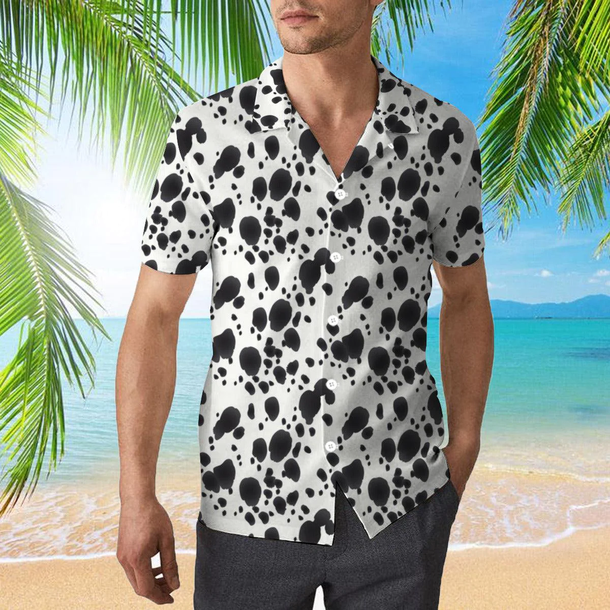 Dalmatian Trendy Hawaiian Shirt For Aloha Shirt