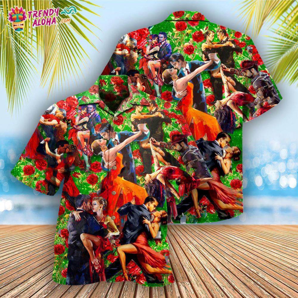 Dance Keep Calm And Salsa Dance Couple Dancing Hawaiian Shirt – Trendy Aloha