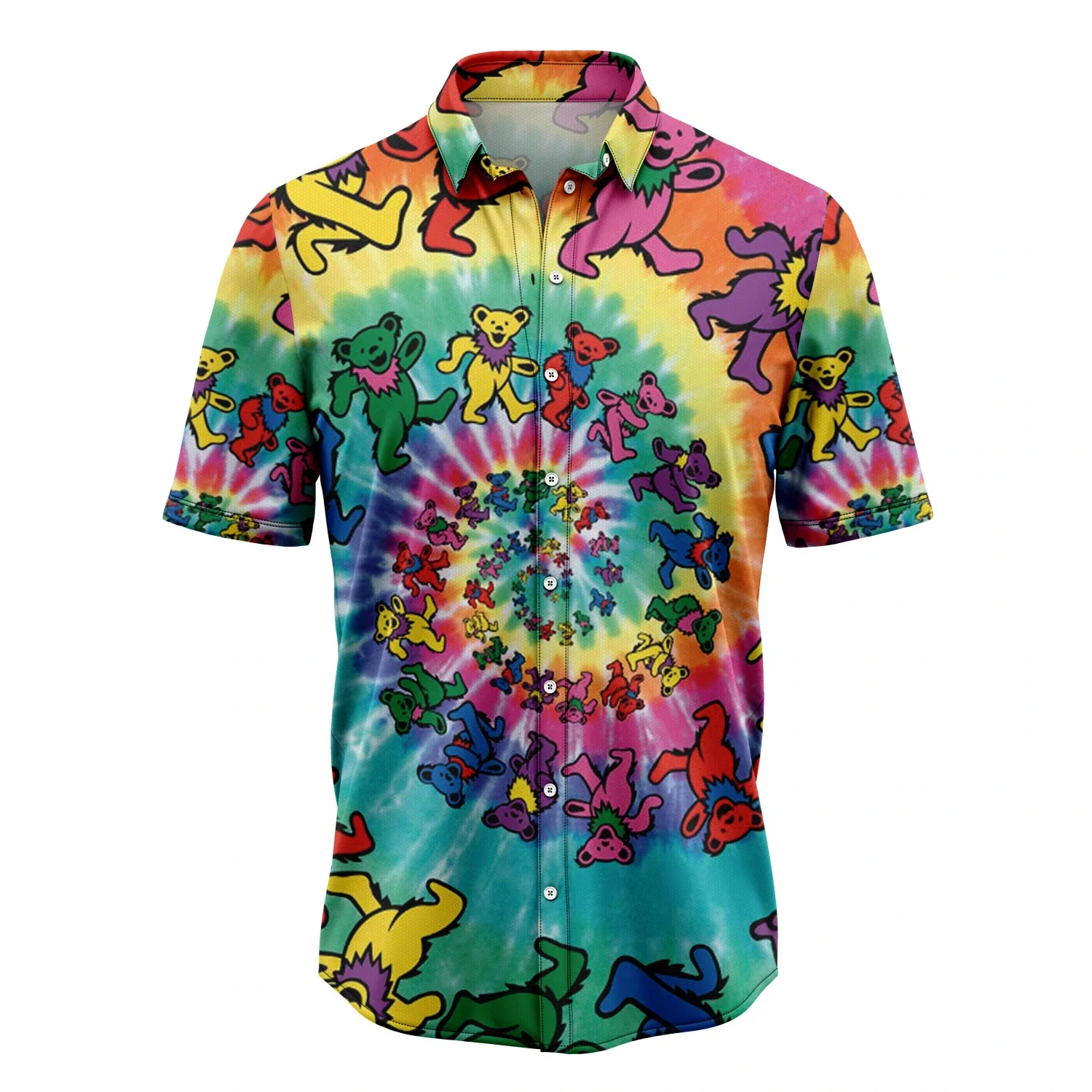 Dancing Bear Trendy Hawaiian Shirt, Summer Trendy Hawaiian Shirts For Men, Aloha Beach Shirt